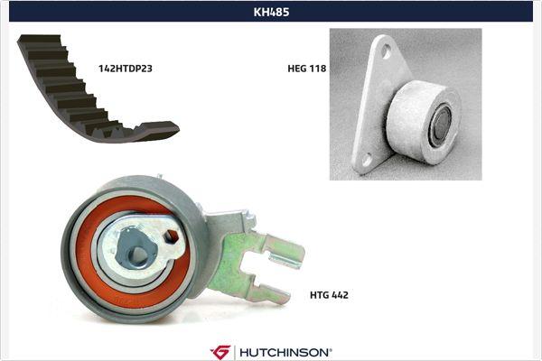 Hutchinson KH 485 - Комплект ременя ГРМ autozip.com.ua