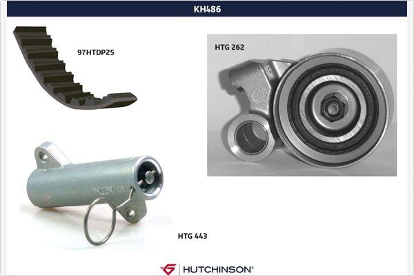 Hutchinson KH 486 - Комплект ременя ГРМ autozip.com.ua