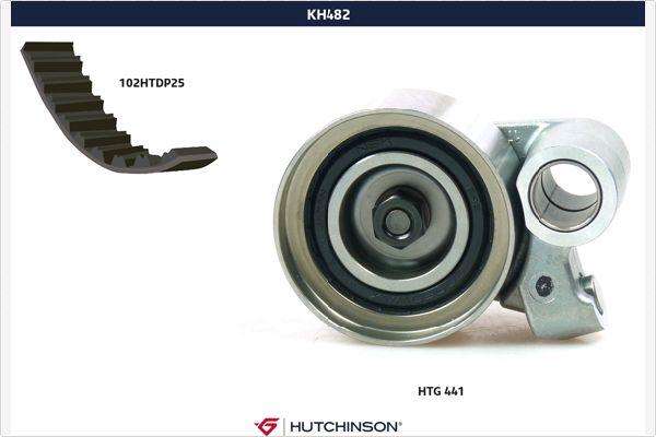 Hutchinson KH 482 - Комплект ременя ГРМ autozip.com.ua