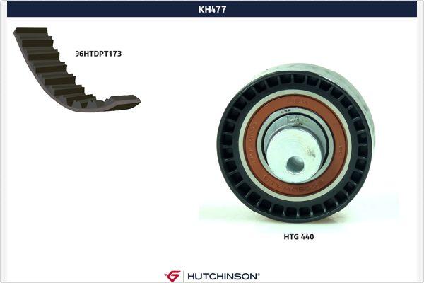 Hutchinson KH 477 - Комплект ременя ГРМ autozip.com.ua