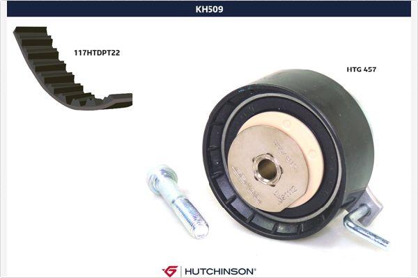 Hutchinson KH 509 - Комплект ременя ГРМ autozip.com.ua