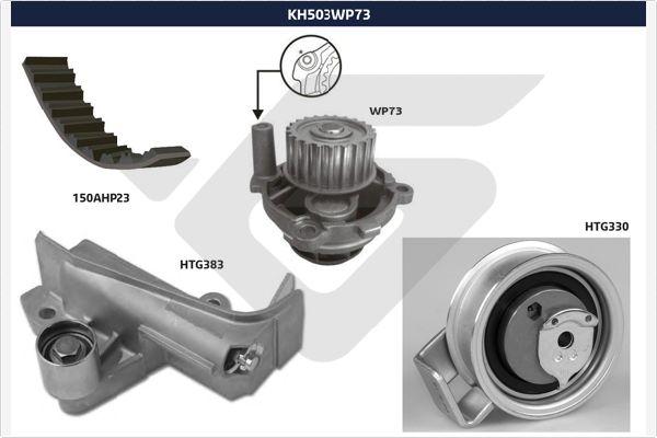 Hutchinson KH 503WP73 - Водяний насос + комплект зубчатого ременя autozip.com.ua