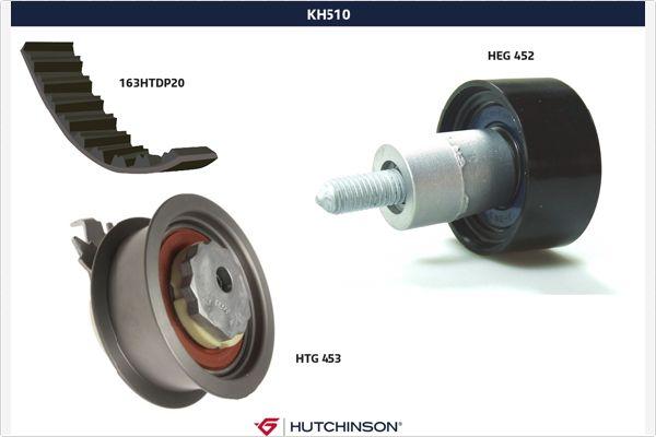 Hutchinson KH 510 - Комплект ременя ГРМ autozip.com.ua