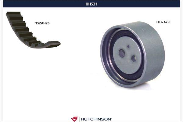 Hutchinson KH 531 - Комплект ременя ГРМ autozip.com.ua