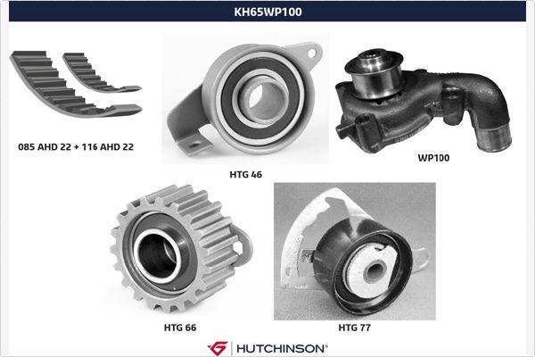 Hutchinson KH 65WP100 - Водяний насос + комплект зубчатого ременя autozip.com.ua