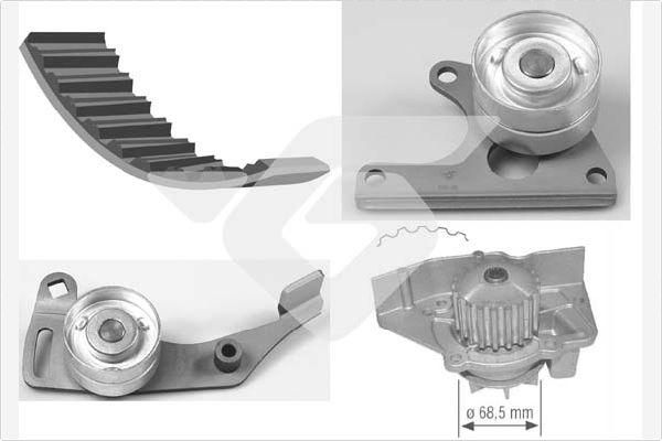 Hutchinson KH 06WP12 - Водяний насос + комплект зубчатого ременя autozip.com.ua