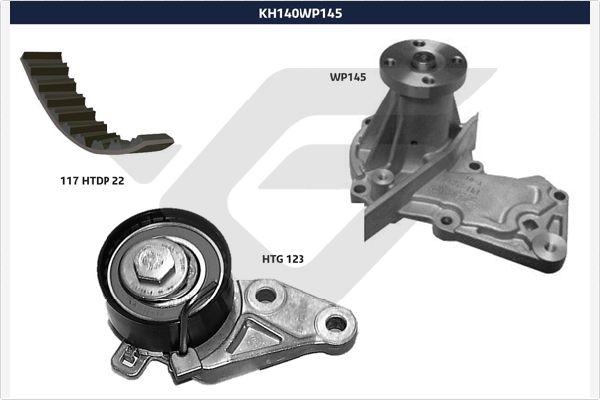 Hutchinson KH 140WP145 - Водяний насос + комплект зубчатого ременя autozip.com.ua