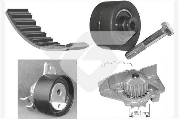 Hutchinson KH 142WP27 - Водяний насос + комплект зубчатого ременя autozip.com.ua