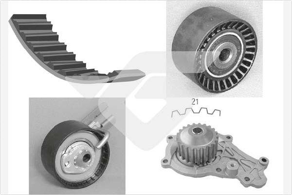 Hutchinson KH 165WP59 - Водяний насос + комплект зубчатого ременя autozip.com.ua