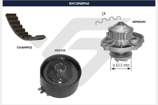 Hutchinson KH 139WP40 - Водяний насос + комплект зубчатого ременя autozip.com.ua