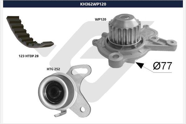 Hutchinson KH 362WP120 - Водяний насос + комплект зубчатого ременя autozip.com.ua