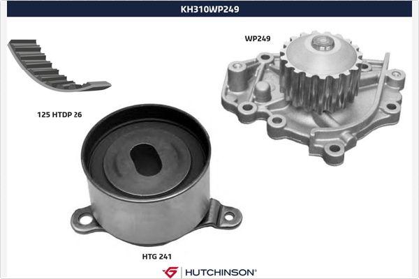 Hutchinson KH 310WP249 - Водяний насос + комплект зубчатого ременя autozip.com.ua