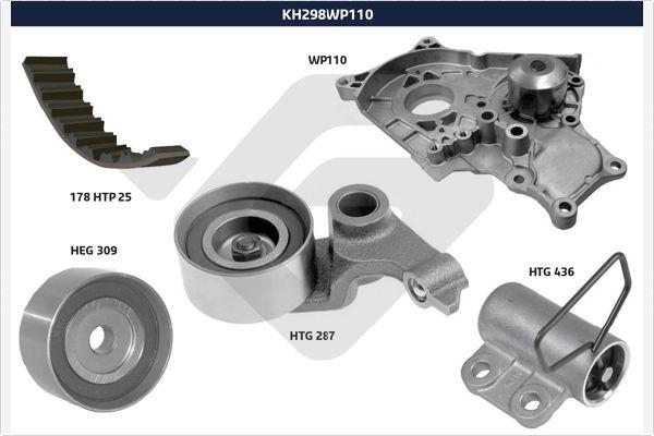 Hutchinson KH 298WP110 - Водяний насос + комплект зубчатого ременя autozip.com.ua