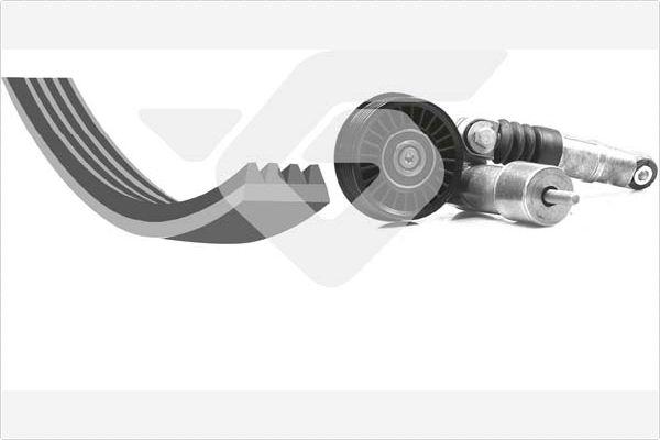 Hutchinson KHV 114 - Поликлиновий ремінний комплект autozip.com.ua