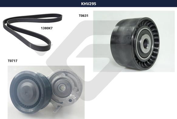 Hutchinson KHV 295 - Поликлиновий ремінний комплект autozip.com.ua