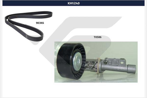 Hutchinson KHV 240 - Поликлиновий ремінний комплект autozip.com.ua