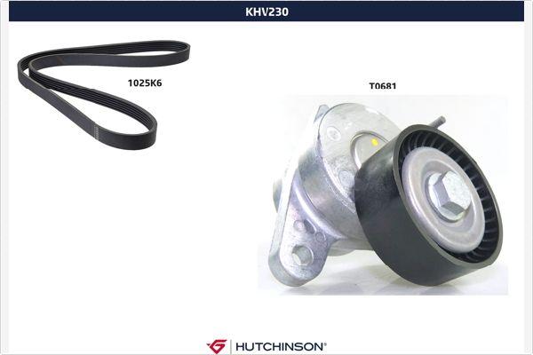 Hutchinson KHV 230 - Поликлиновий ремінний комплект autozip.com.ua