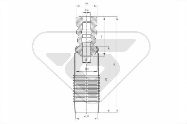 Hutchinson KP088 - Пилозахисний комплект, амортизатор autozip.com.ua