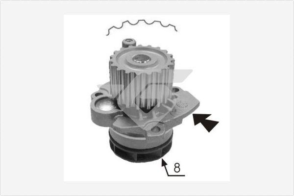 Hutchinson WP0056V - Водяний насос autozip.com.ua