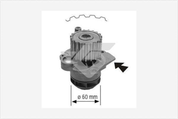 Hutchinson WP0058V - Водяний насос autozip.com.ua