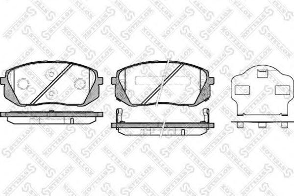 Hyundai 58101-2YA50 - Гальмівні колодки, дискові гальма autozip.com.ua