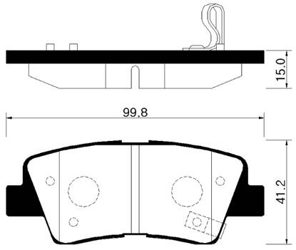 Hyundai 583023ZA70 - Гальмівні колодки, дискові гальма autozip.com.ua