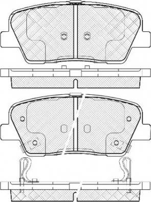 Hyundai 583022WA70 - Гальмівні колодки, дискові гальма autozip.com.ua