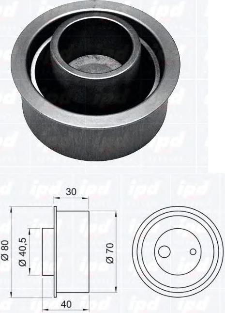 Hyundai 24410-23500 - Натяжна ролик, ремінь ГРМ autozip.com.ua