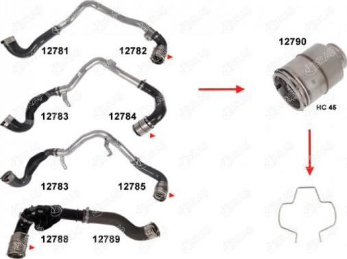 Ibras 12792 - Хомут, повітряний шланг компресора autozip.com.ua