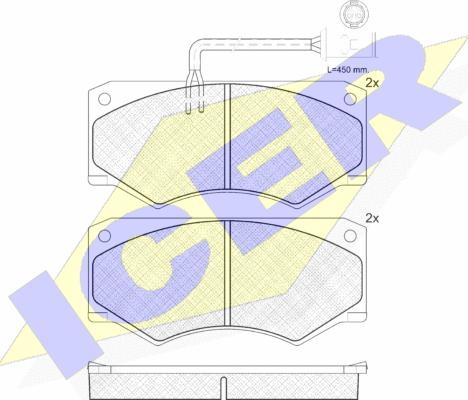 Icer 140904 - Гальмівні колодки, дискові гальма autozip.com.ua