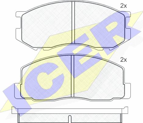 Icer 140523 - Гальмівні колодки, дискові гальма autozip.com.ua