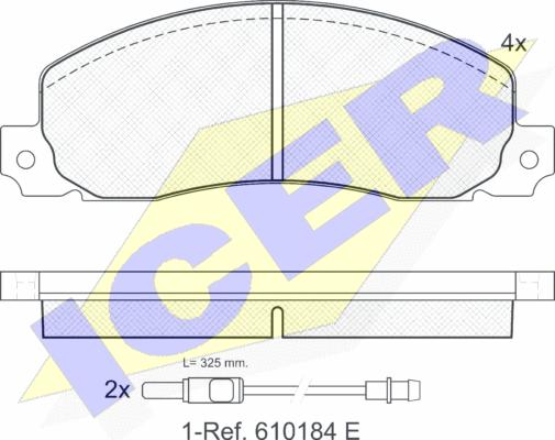 Icer 140620 - Гальмівні колодки, дискові гальма autozip.com.ua