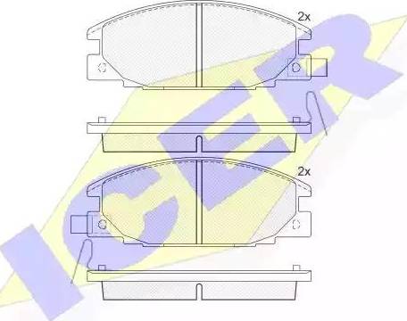 Icer 140853 - Гальмівні колодки, дискові гальма autozip.com.ua