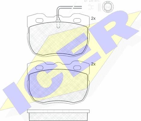 Icer 140839-203 - Гальмівні колодки, дискові гальма autozip.com.ua