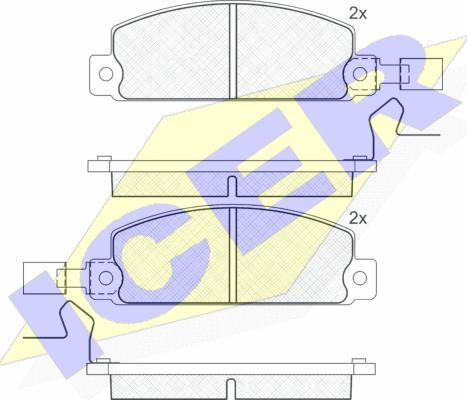 Icer 140389 - Гальмівні колодки, дискові гальма autozip.com.ua