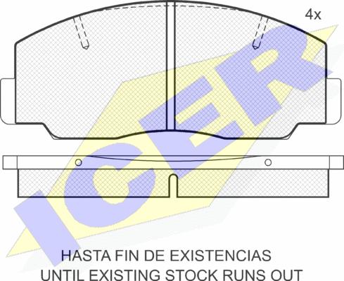 Icer 140330 - Гальмівні колодки, дискові гальма autozip.com.ua