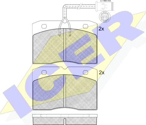 Icer 140730 - Гальмівні колодки, дискові гальма autozip.com.ua