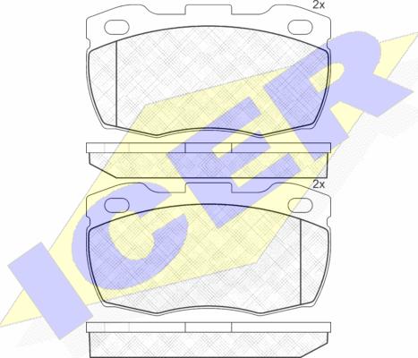 Icer 141089-071 - Гальмівні колодки, дискові гальма autozip.com.ua