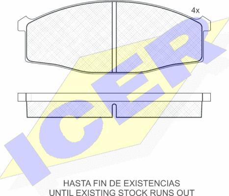 Icer 141206-204 - Гальмівні колодки, дискові гальма autozip.com.ua