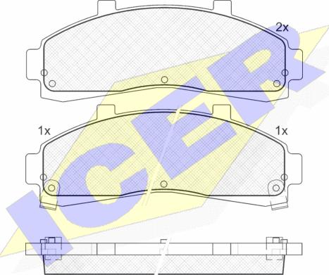 Icer 141228 - Гальмівні колодки, дискові гальма autozip.com.ua