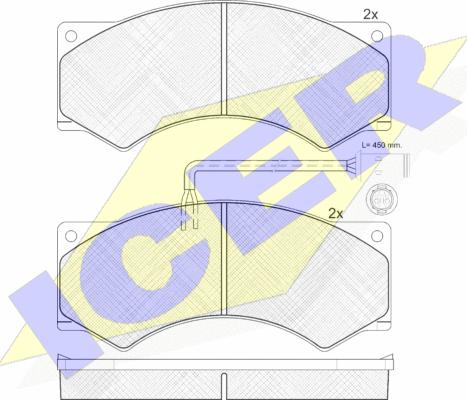 Icer 150759 - Гальмівні колодки, дискові гальма autozip.com.ua