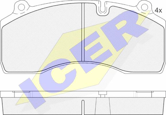 Icer 151977 - Гальмівні колодки, дискові гальма autozip.com.ua