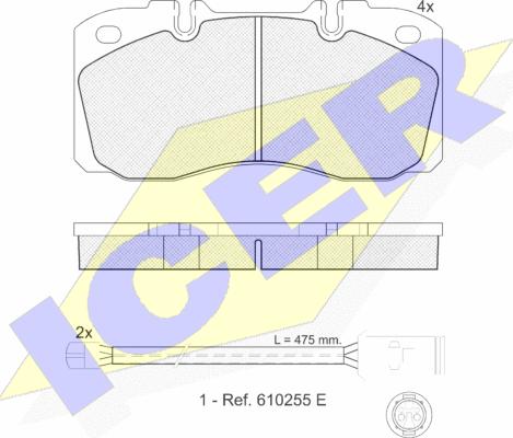 Icer 151161-116 - Гальмівні колодки, дискові гальма autozip.com.ua