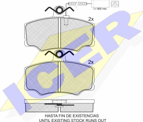 Icer 180945 - Гальмівні колодки, дискові гальма autozip.com.ua