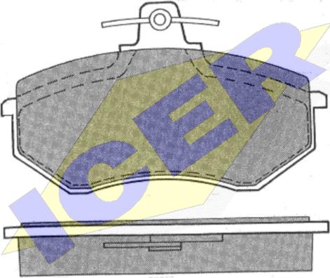 Icer 180466 - Гальмівні колодки, дискові гальма autozip.com.ua