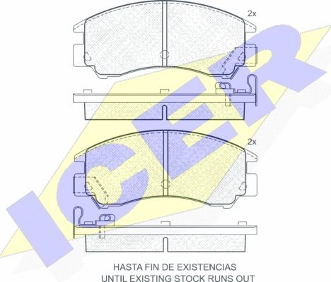 Icer 180509 - Гальмівні колодки, дискові гальма autozip.com.ua