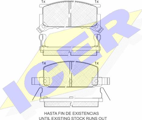 Icer 180585 - Гальмівні колодки, дискові гальма autozip.com.ua