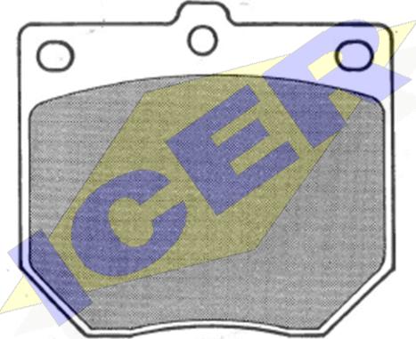Icer 180643 - Гальмівні колодки, дискові гальма autozip.com.ua