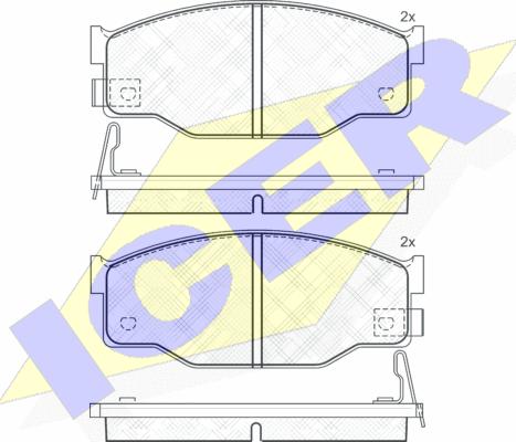 Icer 180606 - Гальмівні колодки, дискові гальма autozip.com.ua