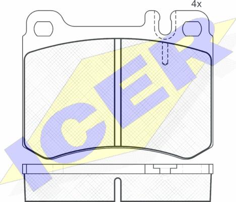 Icer 180685 - Гальмівні колодки, дискові гальма autozip.com.ua